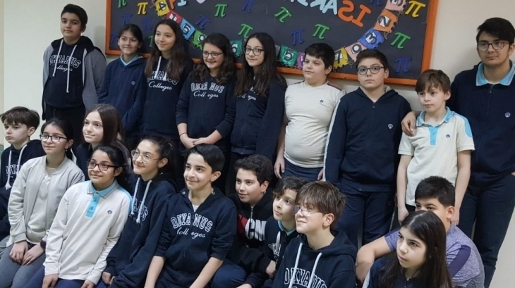 Okyanus Koleji Beylikdüzü Şubesi Pi (π) Gününü Kutluyor