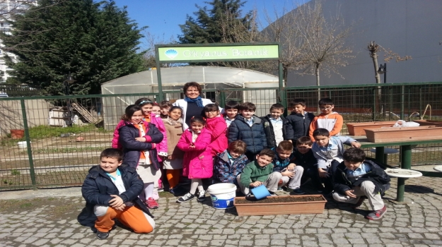 2. Sınıflar, Botanik Bahçesine Maydanoz Ekti