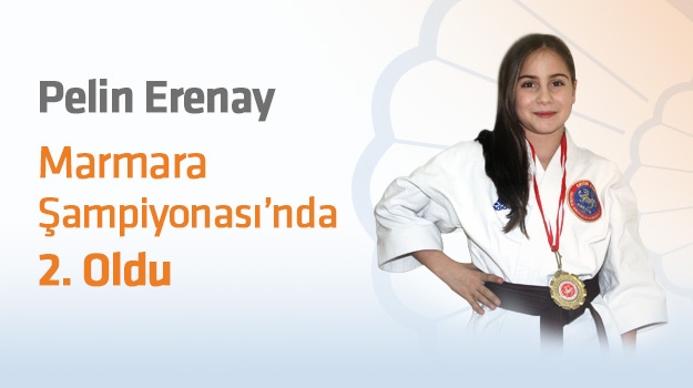 Pelin Erenay, Marmara Şampiyonası Karate Turnuvası'nda 2.