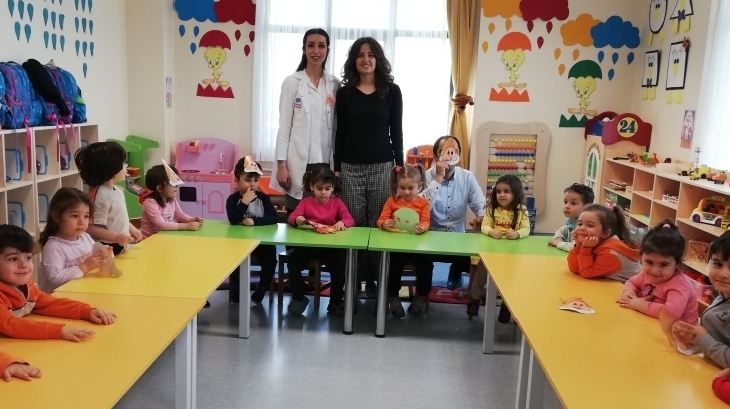 Sancaktepe Okyanus Koleji Okul Öncesi Çiçekler Grubu Öğrencileri Veli Katılımı Etkinliğinde