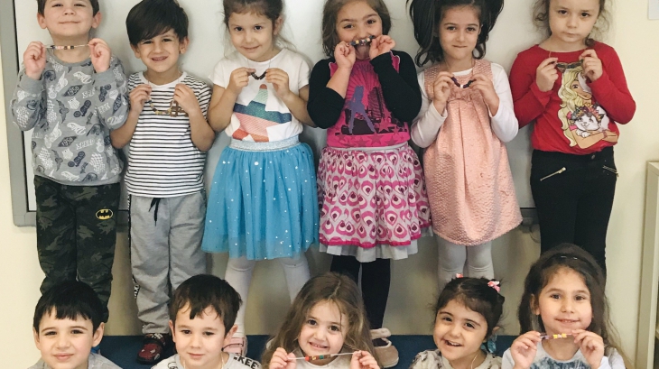 Sancaktepe Okyanus Koleji Okul Öncesi Deniz Yıldızı Grubu Öğrencileri Sanat Etkinliğinde