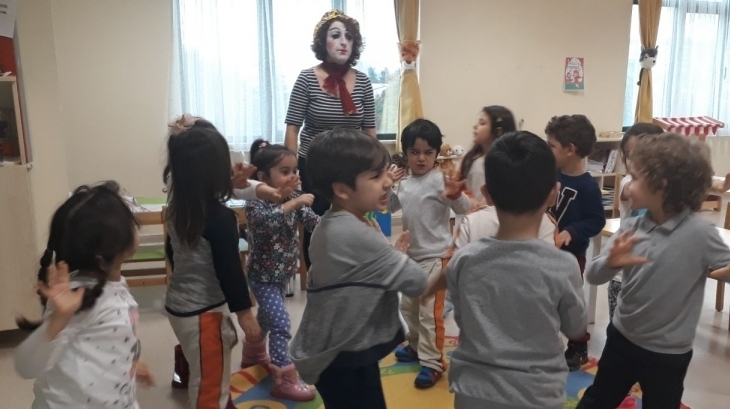 Sancaktepe Okyanus Koleji Okul Öncesi Güneş Grubu Öğrencileri Yaratıcı Drama Etkinliğinde