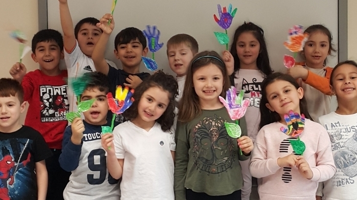 Sancaktepe Okyanus Koleji Okul Öncesi Yıldızlar Grubu Öğrencileri Sanat Etkinliğinde