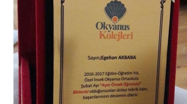 İncek Kampüsü Şubat Ayı Örnek Öğrencimiz Belli Oldu