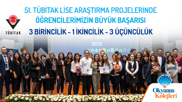 TÜBİTAK 51. Lise Öğrencileri Araştırma Projelerinde Öğrencilerimizin Büyük Başarısı