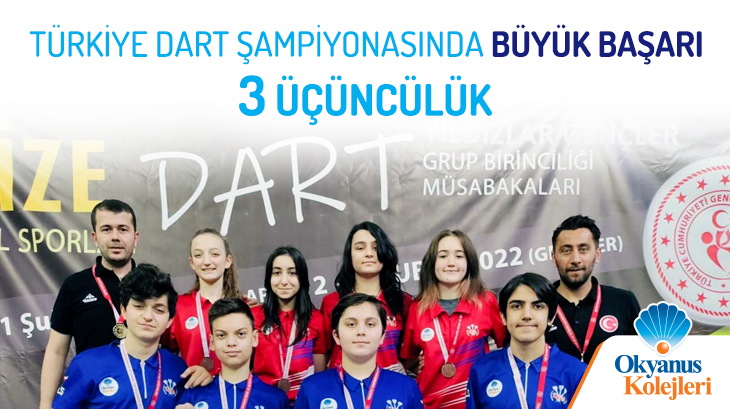 Türkiye Dart Şampiyonasında Büyük Başarı 3 Üçüncülük