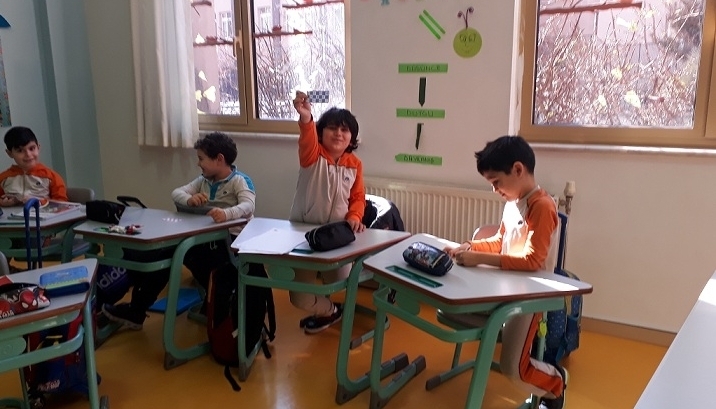 Üstün Zekalılar ve Yetenekliler İlkokulu 2-D Sınıfı Öğrencileri Matematik Dersinde