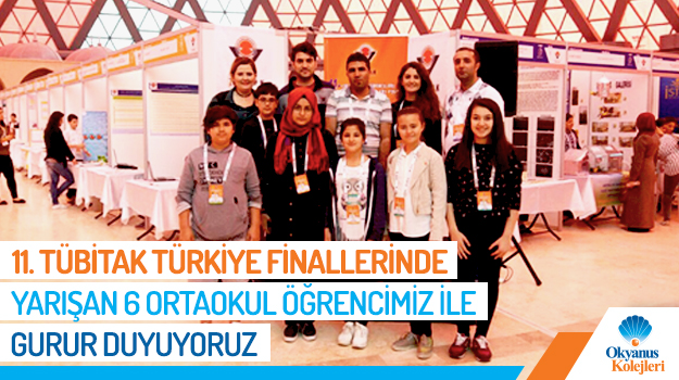 11. Tübitak Türkiye Finallerinde Yarışan 6 Ortaokul Öğrencimiz İle Gurur Duyuyoruz