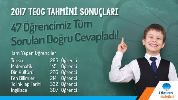 2017 TEOG Tahmini Sonuçları