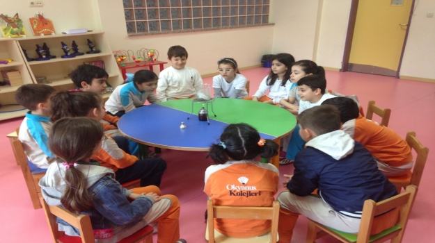 Bahçeşehir Okyanus'ta 2. Sınıflar'ın "Maddenin Halleri" Deneyi