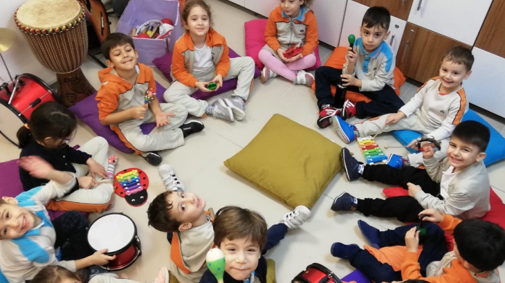 Bahçelievler Okul Öncesi Öğrencileri İlgi ve Yetenek Merkezlerinden Müzik Eğitiminde