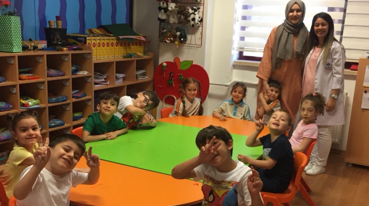 Bahçelievler Okyanus Koleji Okul Öncesi Deniz Yıldızı Grubu Öğrencileri Aile Katılım Etkinliğinde