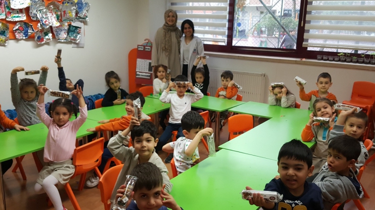 Bahçelievler Okyanus Koleji Okul Öncesi Mercan Grubu Öğrencileri Aile Katılım Etkinliğinde