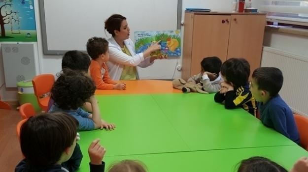 Bahçelievler Okyanus Okul Öncesi Balıklar Grubu Bilingual Derslerinde