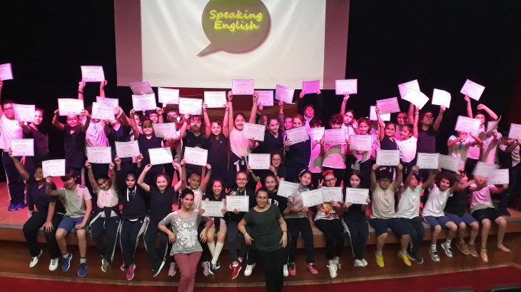 Beylikdüzü Okyanus Ortaokulu 5.Sınıf Öğrencileri ‘’SPEAKING EXAM’’ Sertifikalarını Aldılar