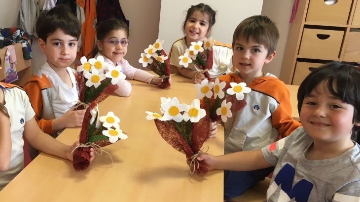 Çekmeköy Okul Öncesi Gökkuşağı Grubu Sanat Etkinliğinde