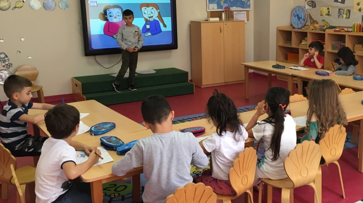 Çekmeköy Okul Öncesi Yıldızlar Grubu Fastrackids Dersinde