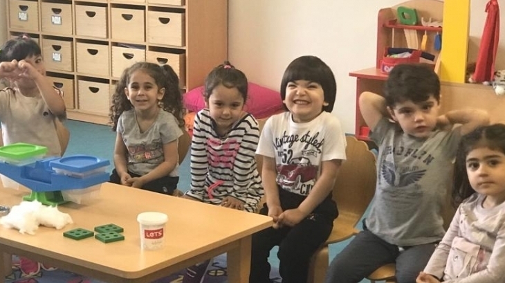 Çekmeköy Okyanus Koleji, Okul öncesi Çiçekler Grubu Fen- Matematik Etkinliğinde
