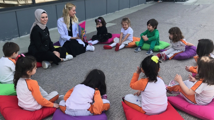 Çekmeköy Okyanus Koleji, Okul Öncesi Çiçekler İngilizce Bilingual Dersinde