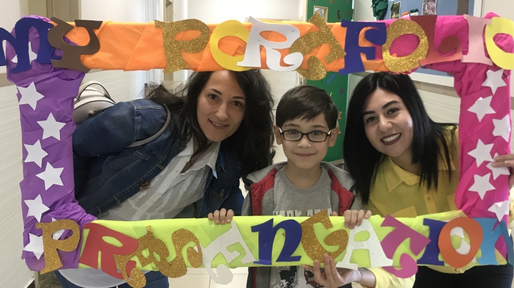 Eryaman Okyanus Koleji Öğrencileri Portfolyo Sunumunda