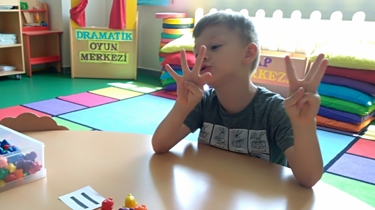 Eryaman Okyanus Koleji Okul Öncesi Bölümü İnciler Sınıfı Öğrencileri Fen ve Matematik Etkinliğinde