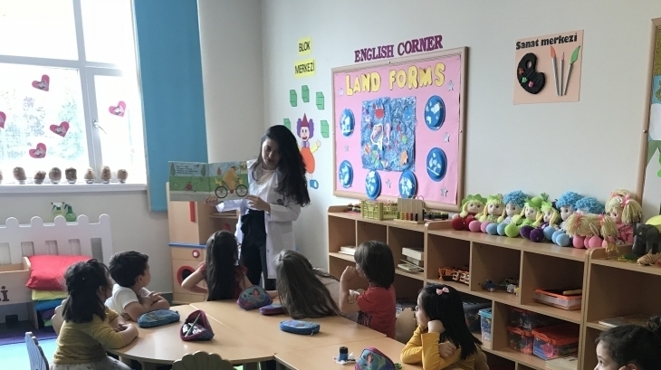 Eryaman Okyanus Koleji Okul Öncesi Bulutlar Sınıfı İngilizce Dersinde Hikaye Okuyup Etkinlik Yaptılar