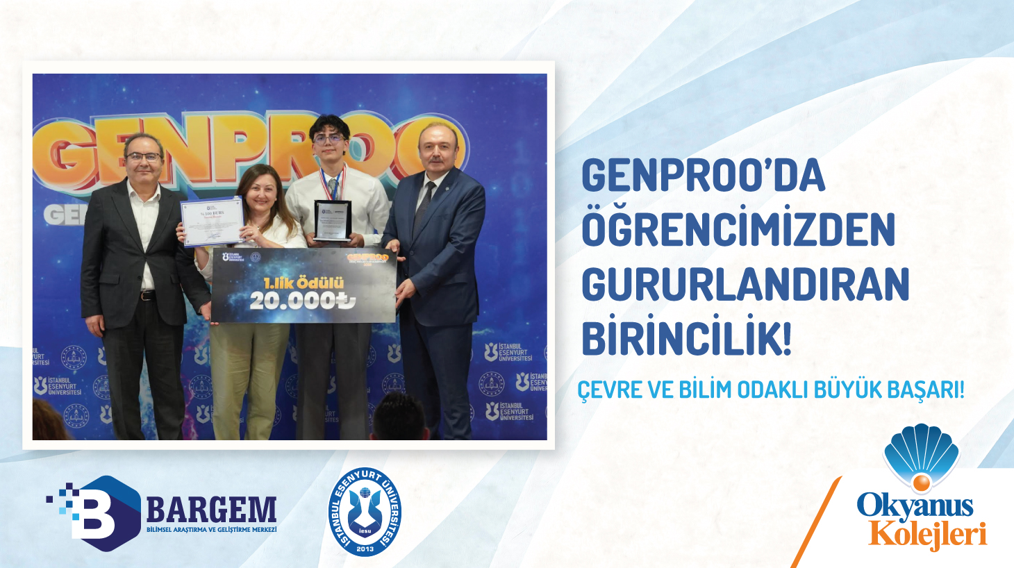 GENPROO’DA OKYANUS KOLEJİ’NİN BİRİNCİLİK BAŞARISI
