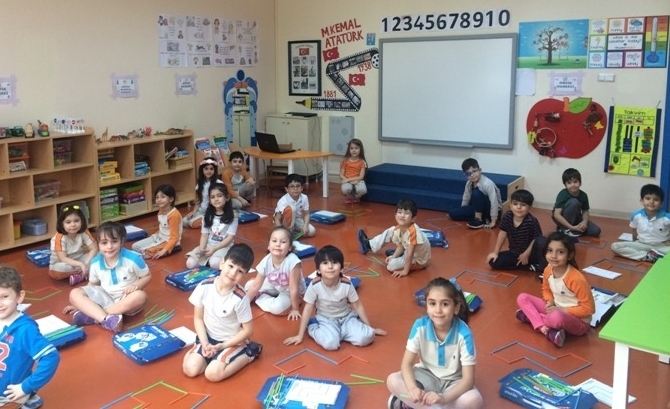 Güneşli Okyanus Koleji Okul Öncesi Gökkuşağı Grubu Düşünce Becerileri Dersinde