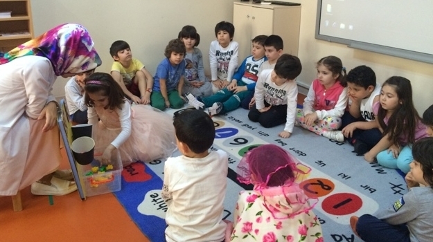 Güneşli Okyanus Koleji Okul Öncesi Gezegenler Grubu Matematik Etkinliğinde