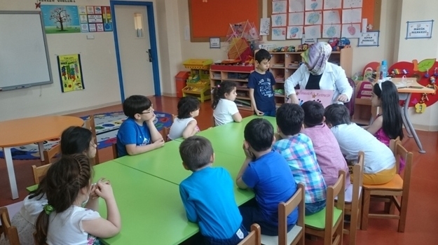 Güneşli Okyanus Koleji Okul Öncesi Gökkuşağı Matematik Etkinliğinde