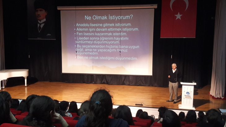 Güneşli Okyanus Koleji Ortaokul 8.Sınıf Öğrencileri Hedef Belirleme Seminerine Katıldı.