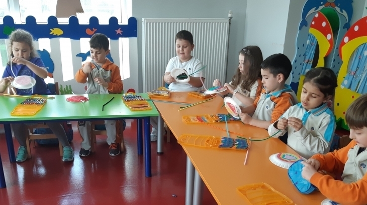 Halkalı Okul Öncesi A Grubu Öğrencileri İngilizce Dersinde