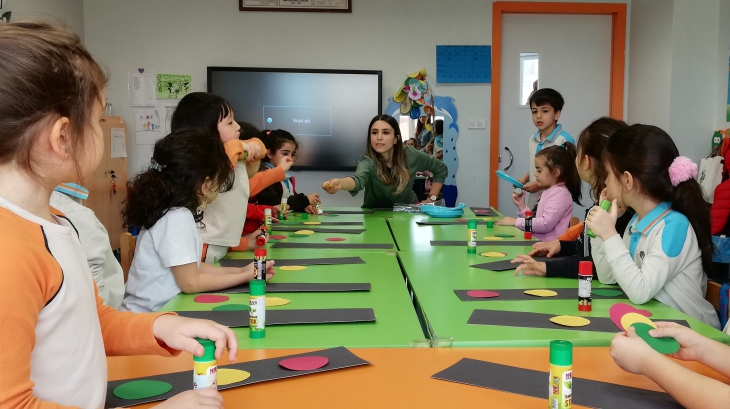 Halkalı Okul Öncesi Gökkuşağı Grubu Aile Katılımında.