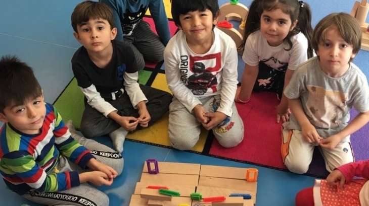 İncek Okul Öncesi Yetenek Klübü Derslerine Katıldılar.