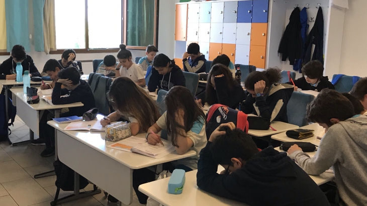 İncek Okyanus Koleji 7. Sınıfların 8’e Hazırlık LGS denemesi