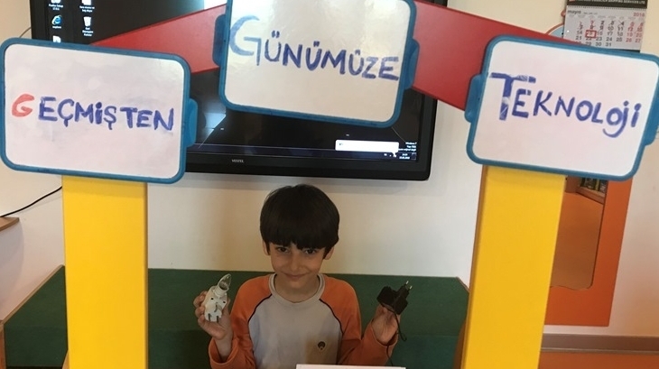Kemerburgaz Okyanus Koleji Yıldızlar Grubu Öğrencileri Proje Ve Fastrackids Dersinde Geçmişten Günümüze Kadar Olan Teknolojik Aletleri İncelediler