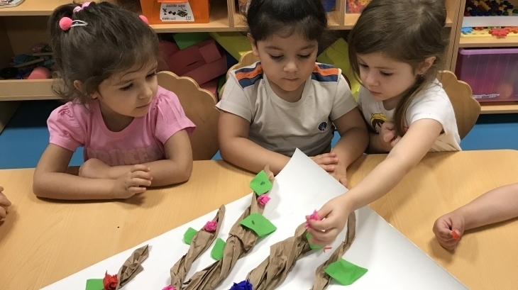 Mavişehir Okyanus Koleji Okul Öncesi Denizyıldızları Grubu Sanat Etkinliğinde