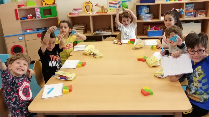 Mavişehir Okyanus Koleji Okul Öncesi Balıklar Grubu Düşünce Becerileri Dersinde