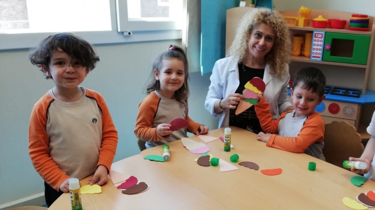 Mavişehir Okyanus Koleji Okul Öncesi Yunuslar Grubu İngilizce Dersinde