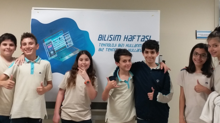 Mavişehir Okyanus Koleji Ortaokul Öğrencileri Bilişim Haftasını Kutladı