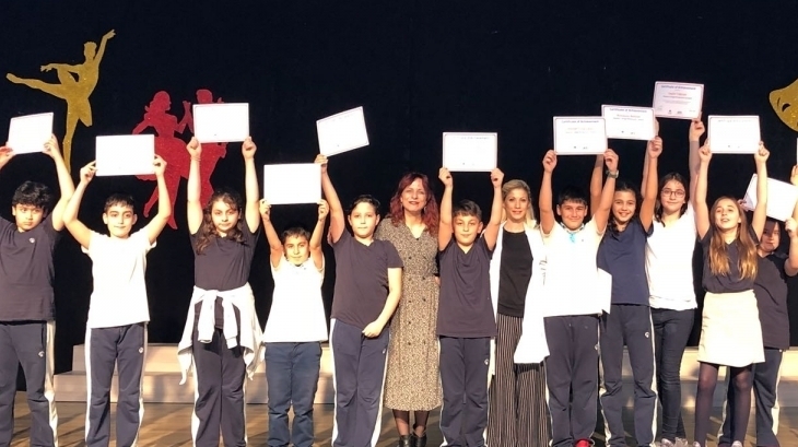 Mimaroba Okyanus Koleji Ortaokul Kademesinde 'SpeakingExam' Sertifikaları Verildi