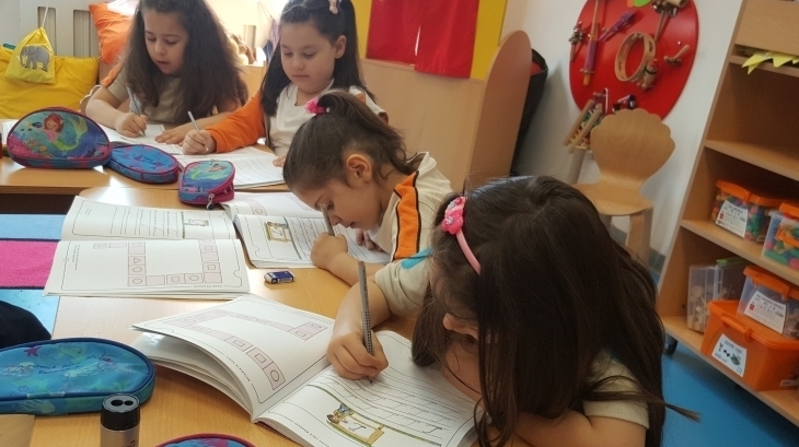 Mimarsinan Okyanus Koleji Okul Öncesi Gökkuşağı Grubu Okuma- Yazmaya Hazırlık Etkinliğinde