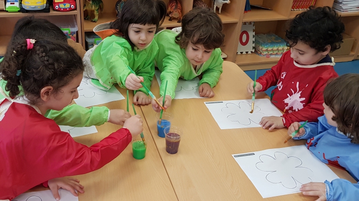 Mimarsinan Okyanus Koleji Okul Öncesi Çiçekler Grubu Sanat Etkinliğinde