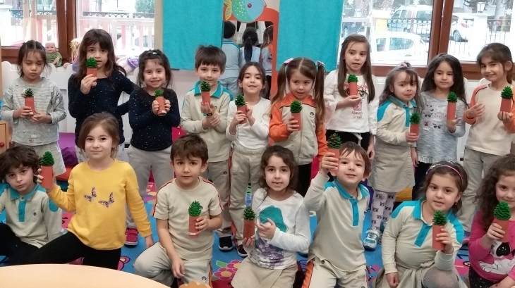 Mimarsinan Okyanus Koleji Okul Öncesi Yıldızlar Grubu Öğrencileri Orman Haftası Etkinliğinde