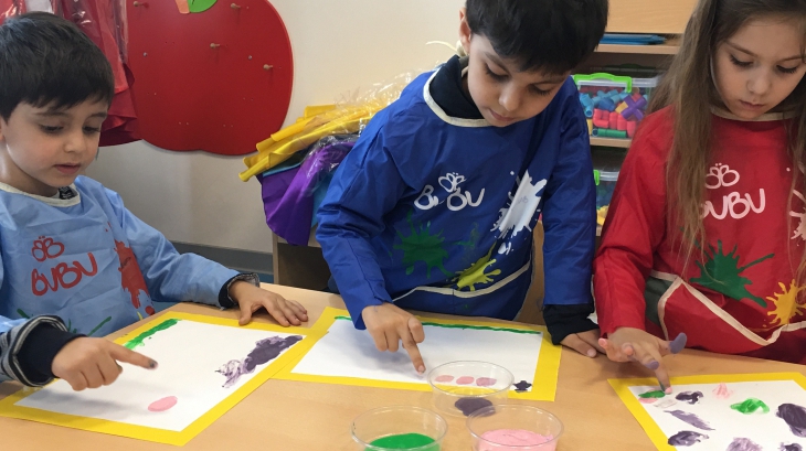Mimarsinan Okyanus Koleji Okul Öncesi Yunuslar Grubu Sanat Etkinliğinde