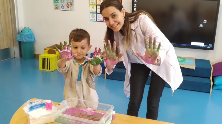 Okul Öncesi Deniz Yıldızı Grubu Öğrencileri Sosyal Beceri Dersinde