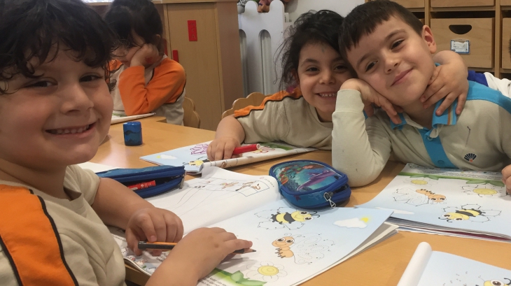 Okul Öncesi Güneş Grubu Okuma Yazmaya Hazırlık Dersinde