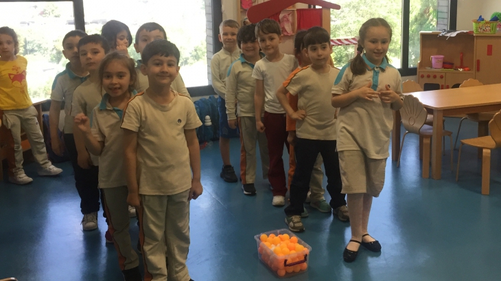 Okul Öncesi Güneş Sınıfı Öğrencileri Play Time Etkinliğinde