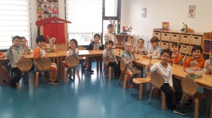Okul Öncesi Yıldızlar Grubu Öğrencileri Aile Katılımı Etkinliğinde