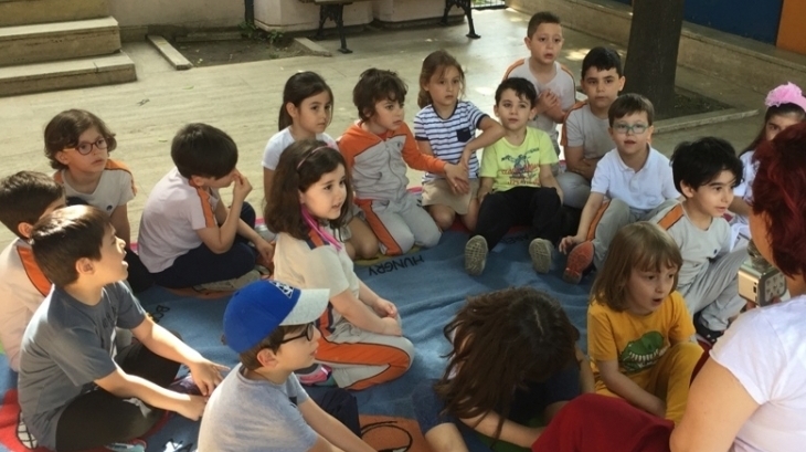 Okul Öncesi Yıldızlar Grubu Öğrencileri Drama Dersinde